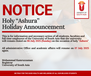 Holy “Ashura” Holiday Announcement
