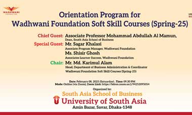 Orientation Program for Wadhwani Foundation Soft Skill Course (Spring-25)